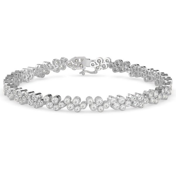 Cluster Diamond Bangle - Meyson Jewellery