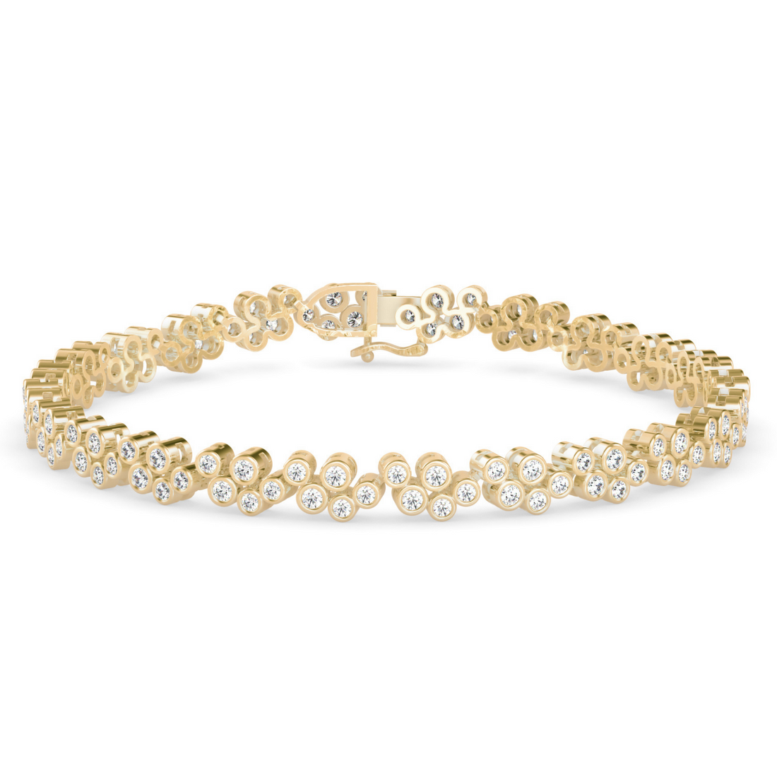 Buy Cluster Daily Wear Diamond Bracelet | Eva-Gems