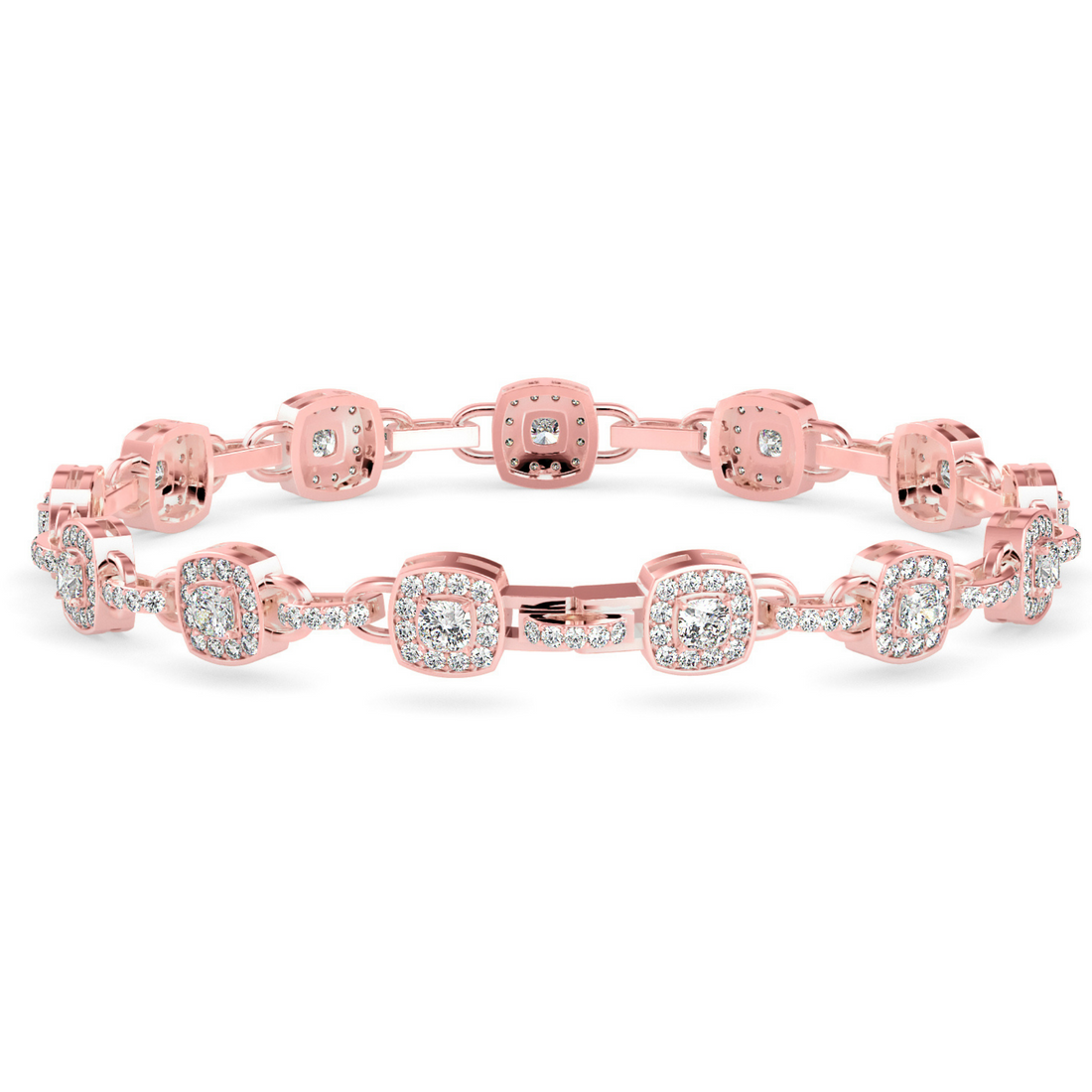 Buy Cushion Style Designer Diamond Bracelet