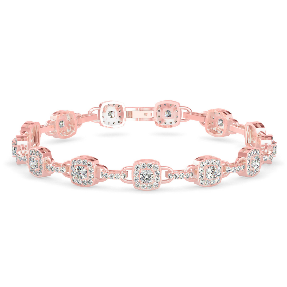 Buy Cushion Style Designer Diamond Bracelet