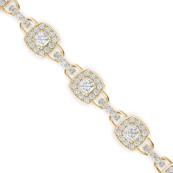 Buy Cushion Style Designer Diamond Bracelet