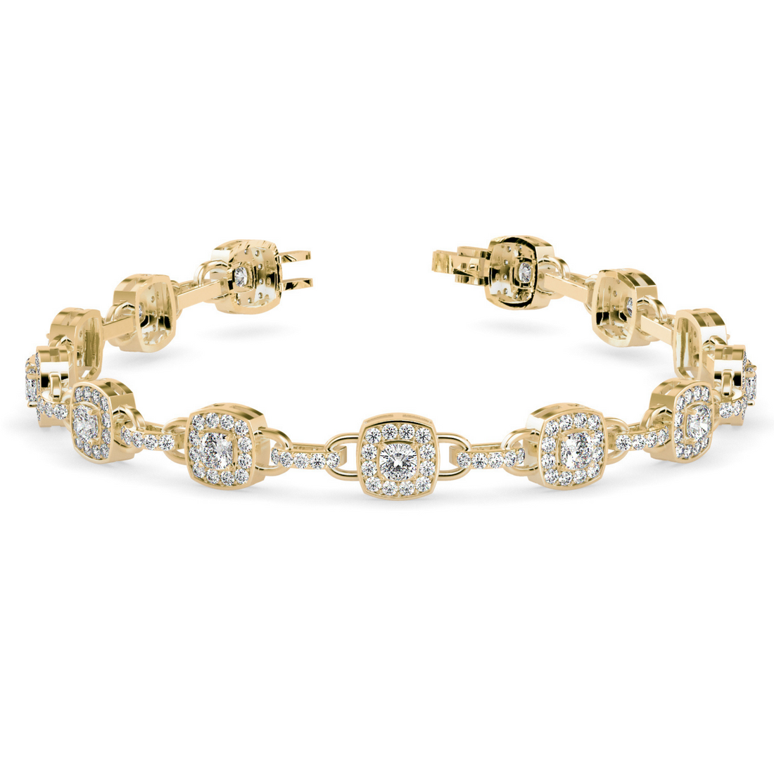 Buy Cushion Style Designer Diamond Bracelet