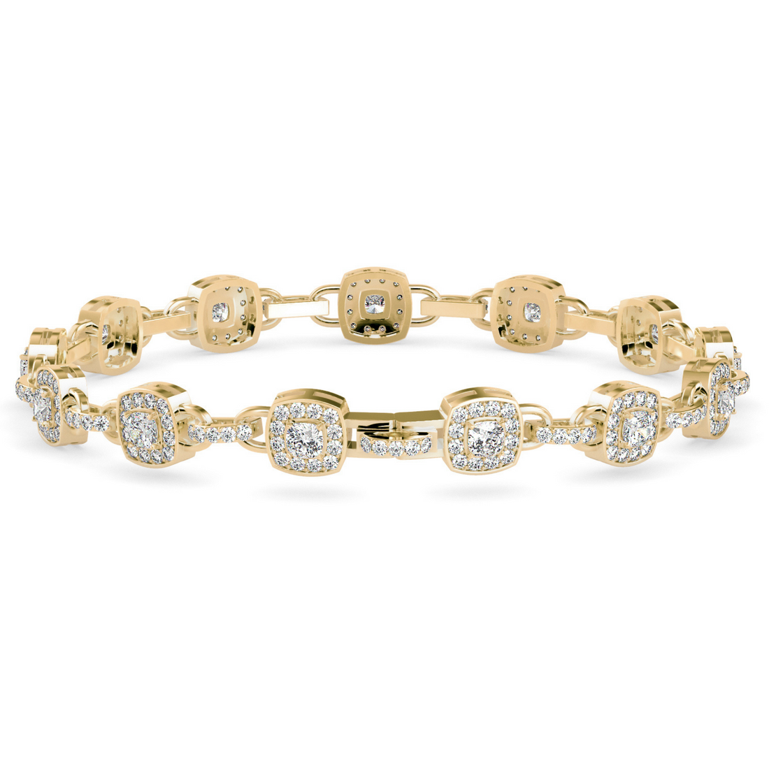 Buy Cushion Style Designer Diamond Bracelet