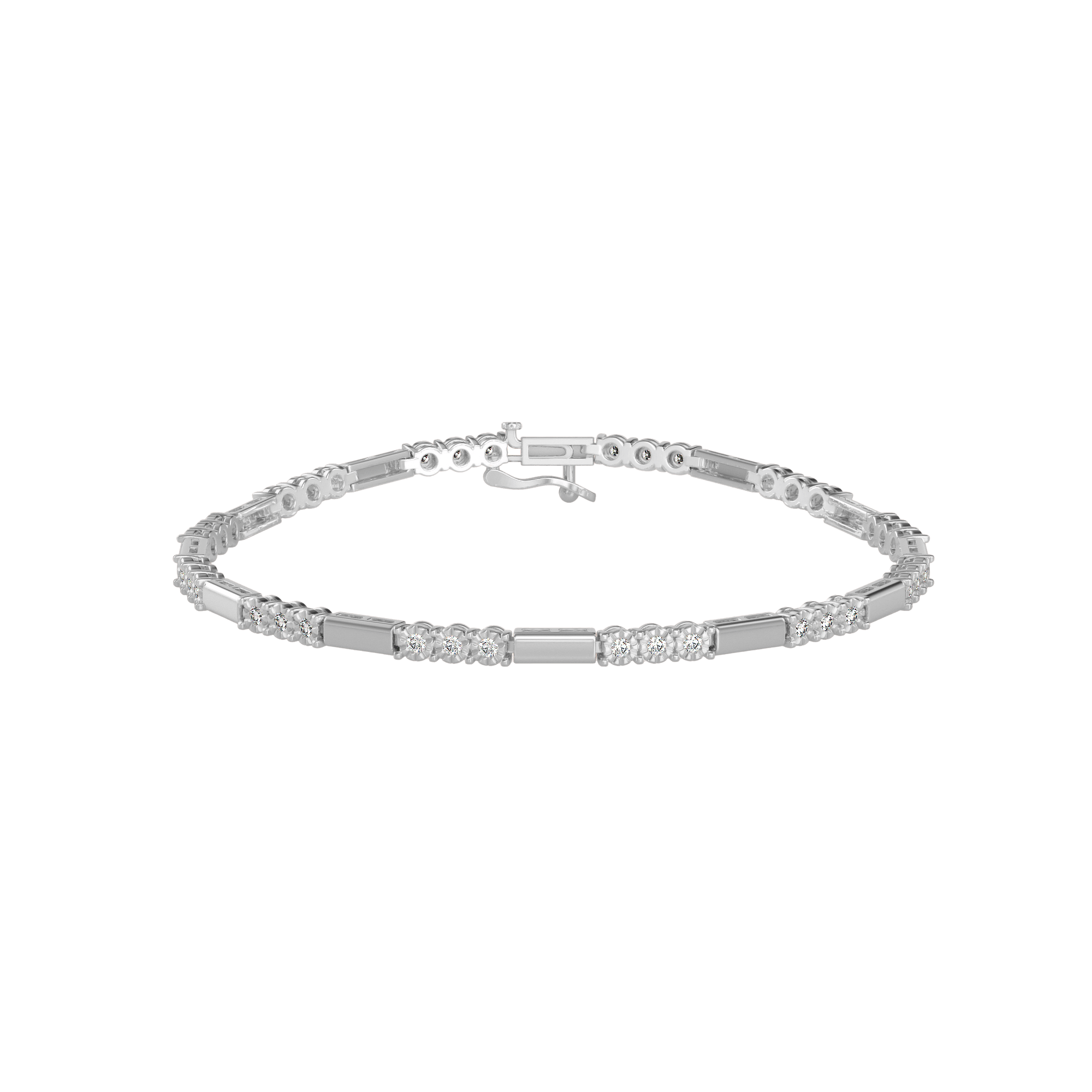 Buy Designer Illusion Setting Tennis Bracelet
