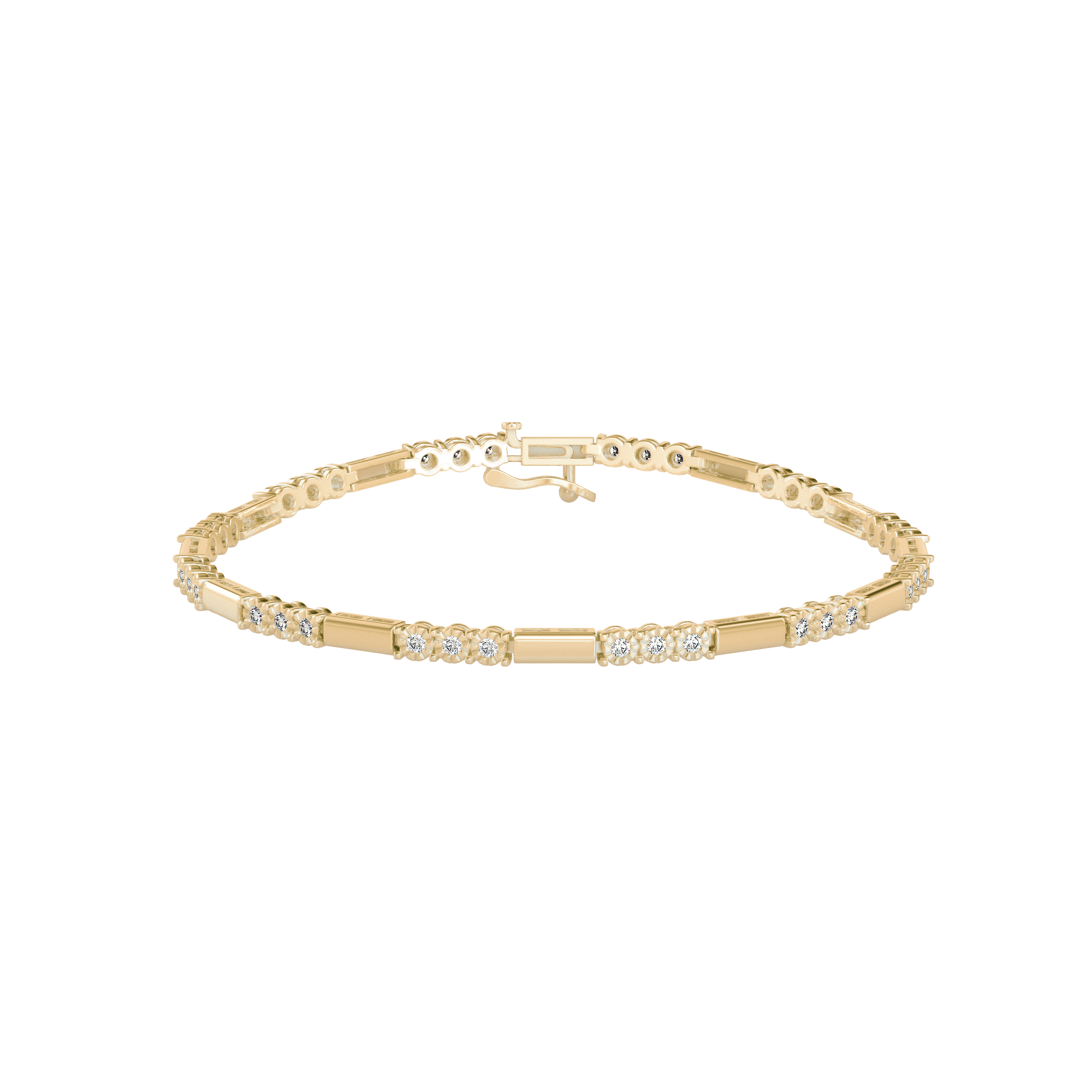 Buy Designer Illusion Setting Tennis Bracelet