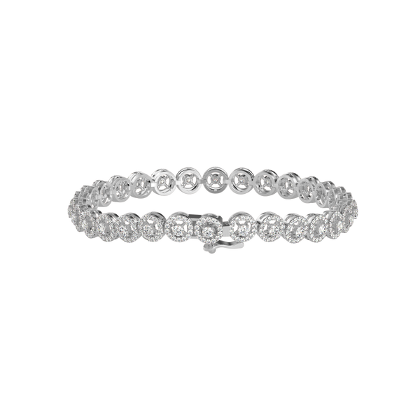 Buy Diamond Halo Bracelet For Women