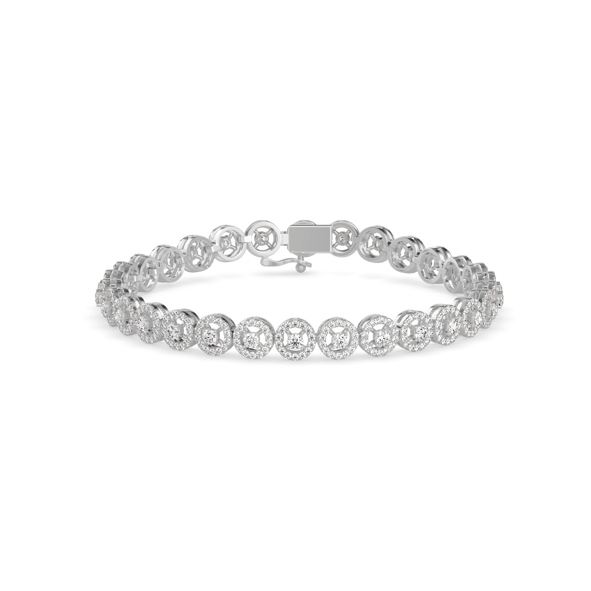 Buy Diamond Halo Bracelet For Women