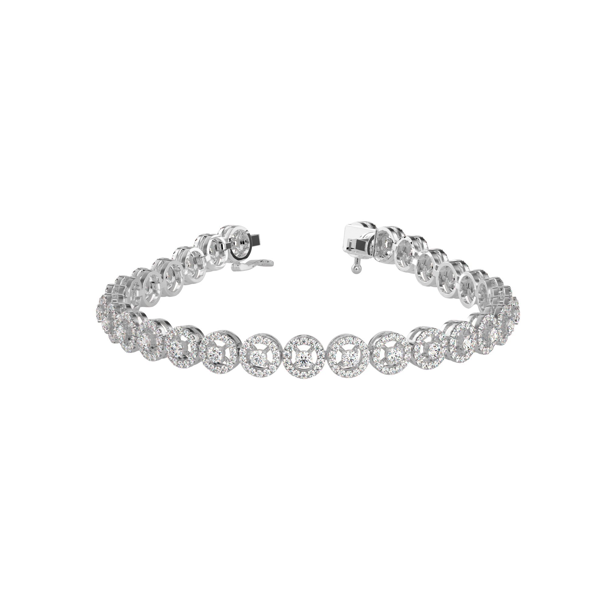 Buy Diamond Halo Bracelet For Women