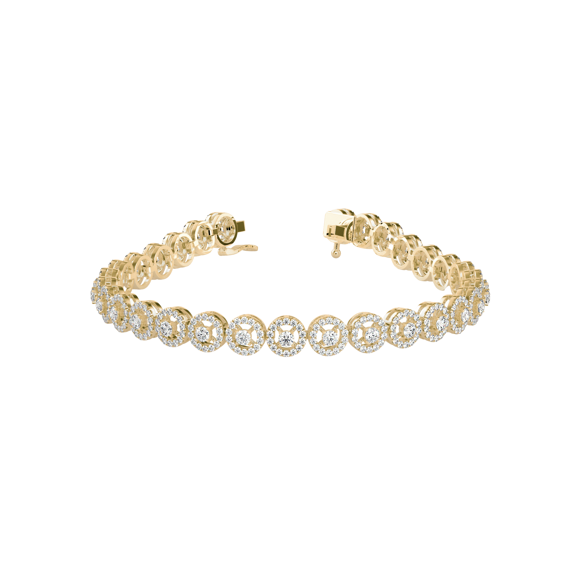 Buy Diamond Halo Bracelet For Women