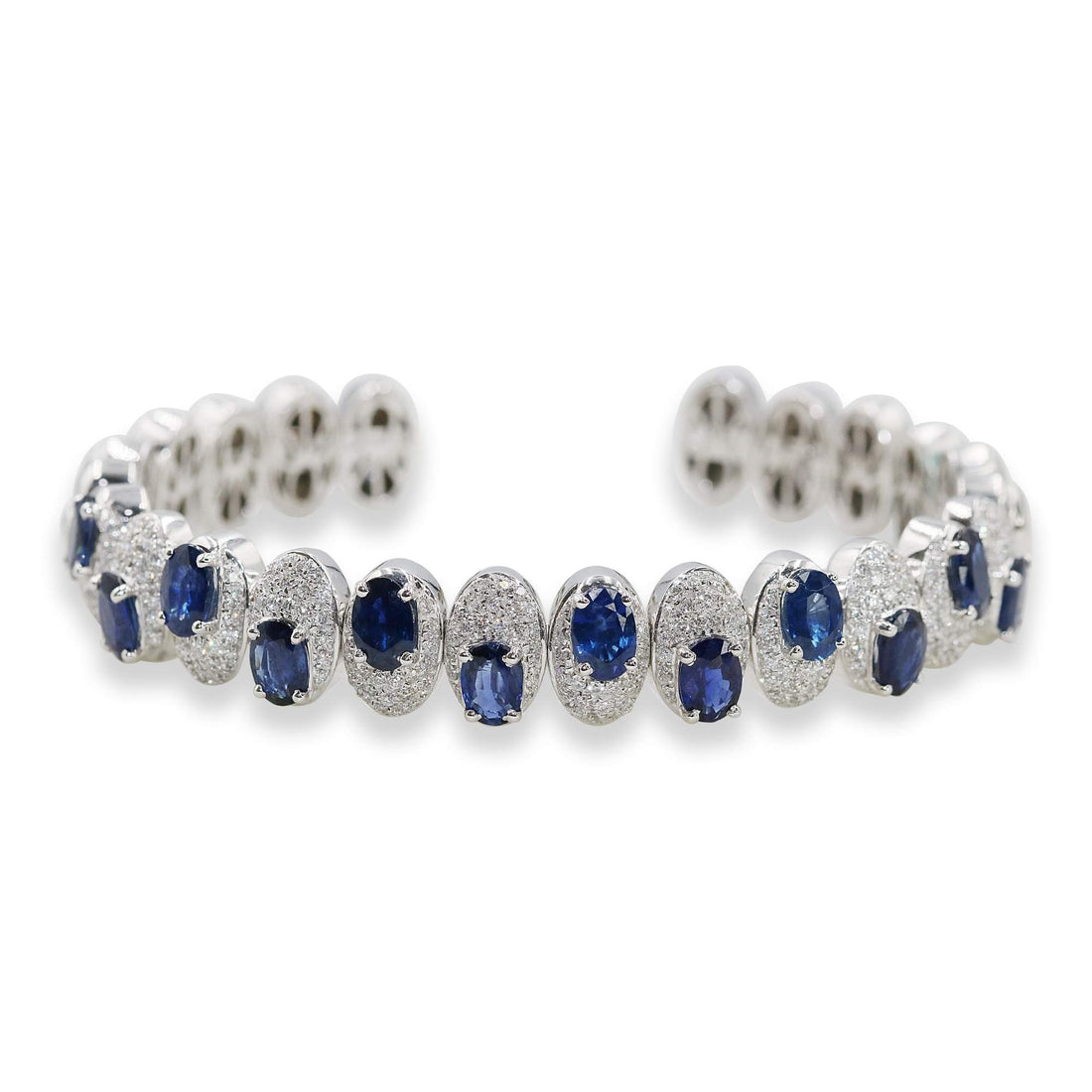 Buy a beautiful diamond and sapphire bangle for women – unique, high-quality jewelry