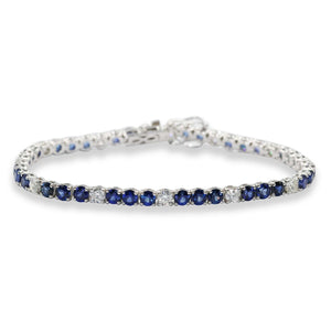 Buy Diamond & Sapphire Bracelet For Women
