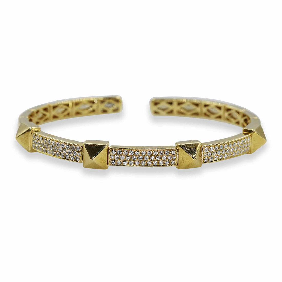 Yellow Gold Diamond Bangle