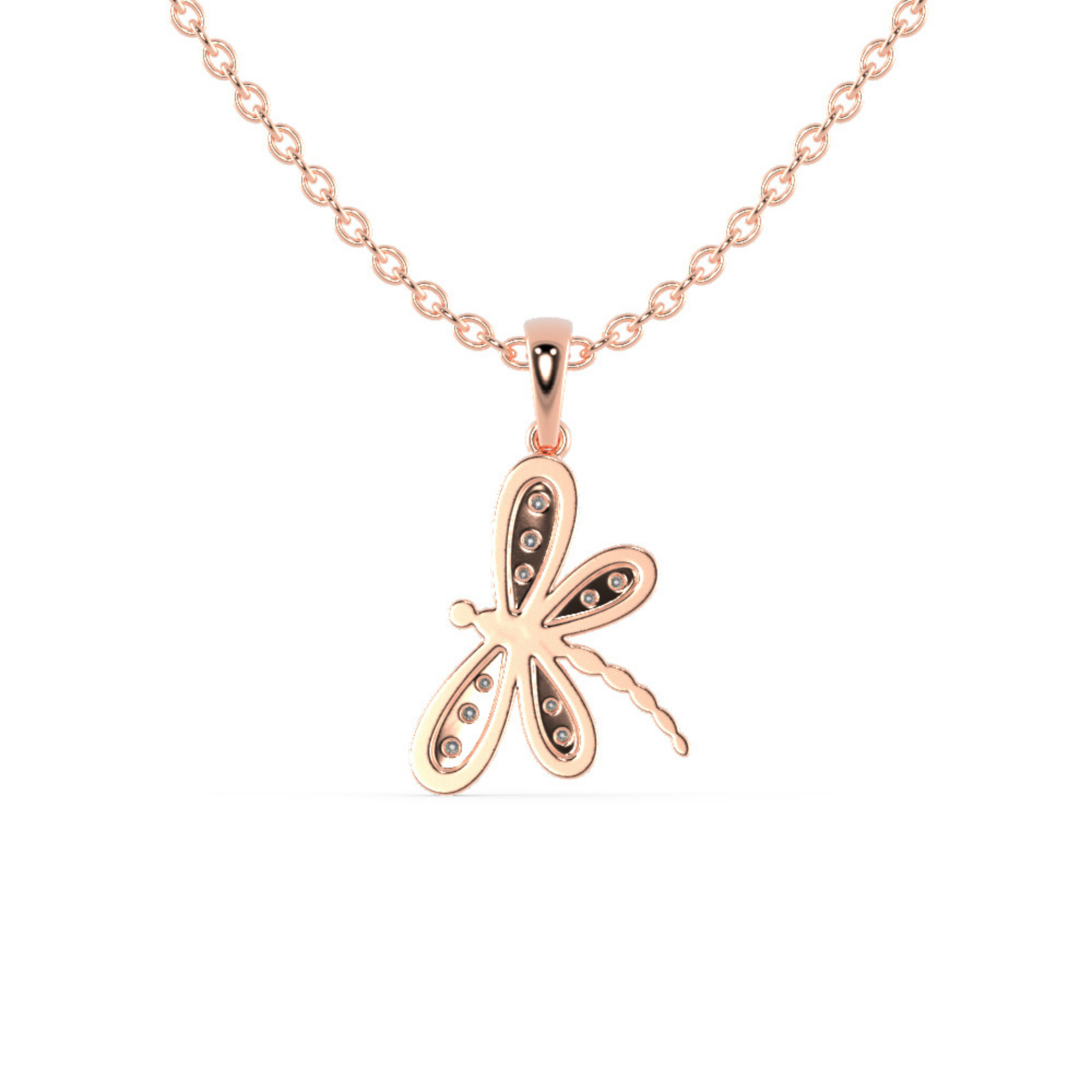 Buy Dragonfly Diamond Necklace For Women
