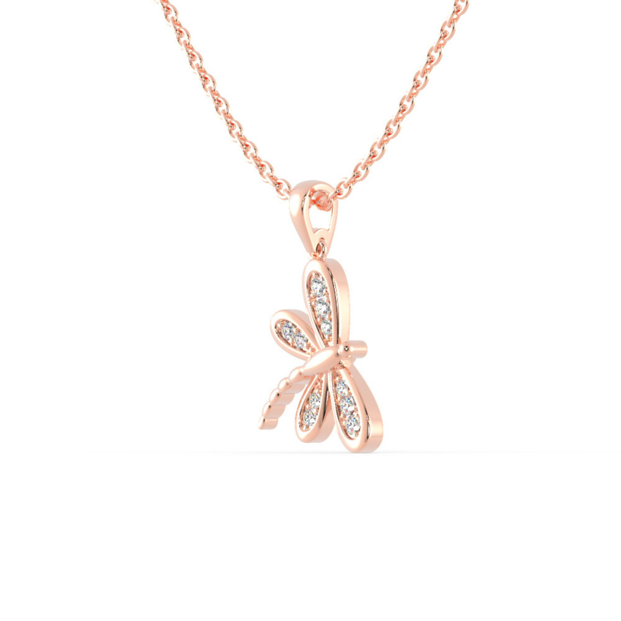 Buy Dragonfly Diamond Necklace For Women
