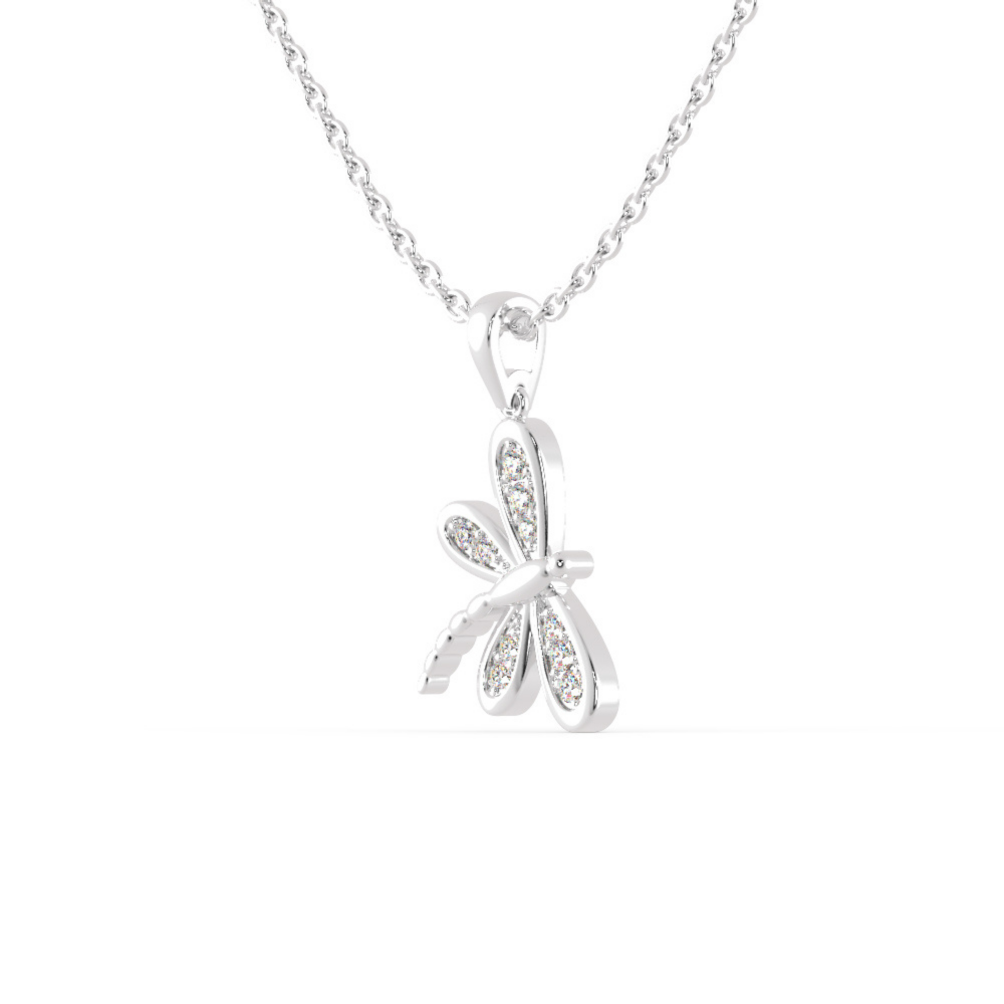 Buy Dragonfly Diamond Necklace For Women