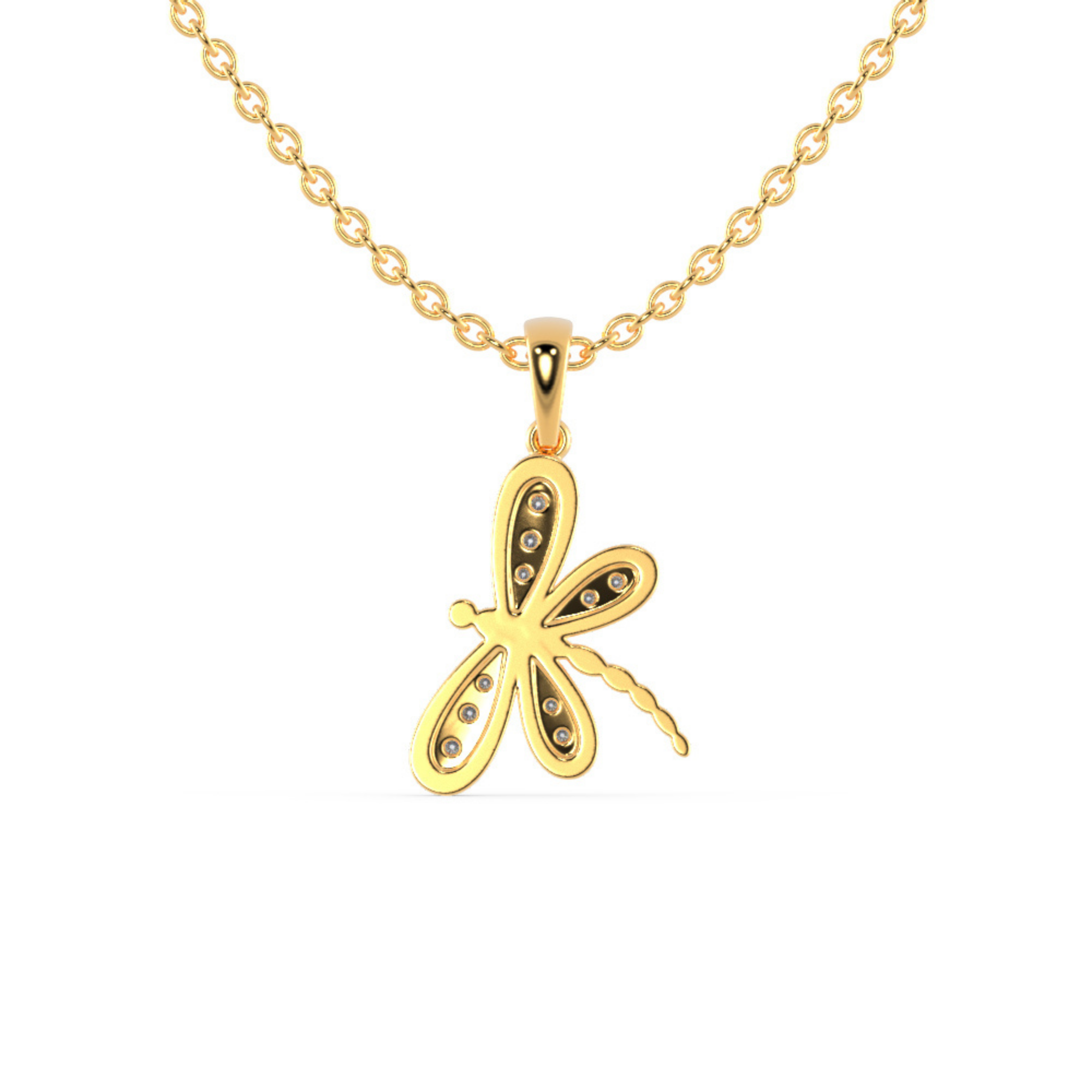 Buy Dragonfly Diamond Necklace For Women