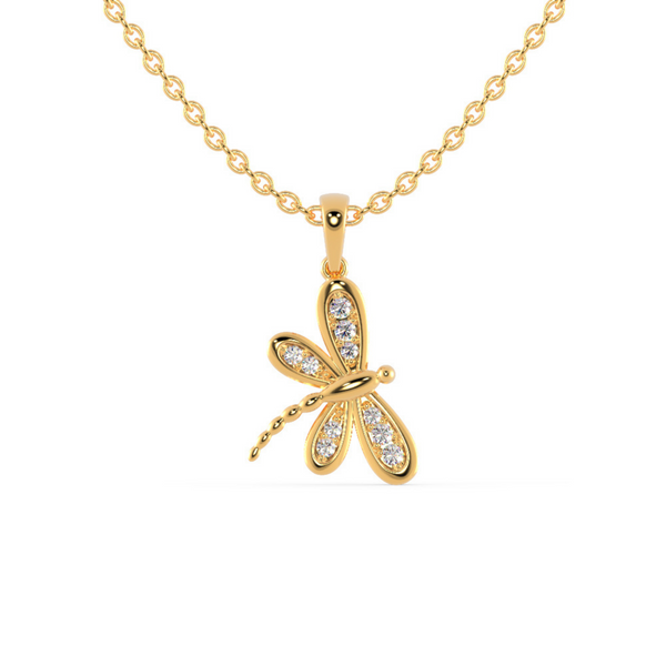 Diamond 2025 dragonfly pendant