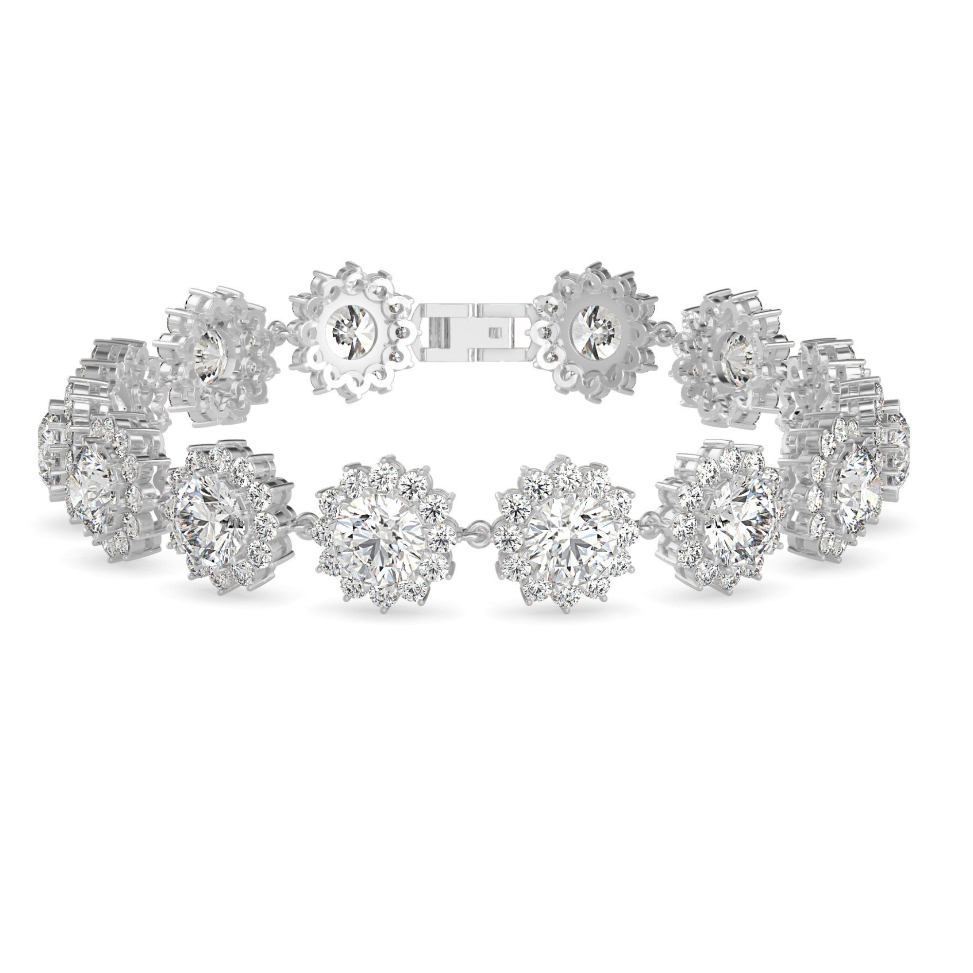 اشتري سوار هالو فلاور الماسي للنساء