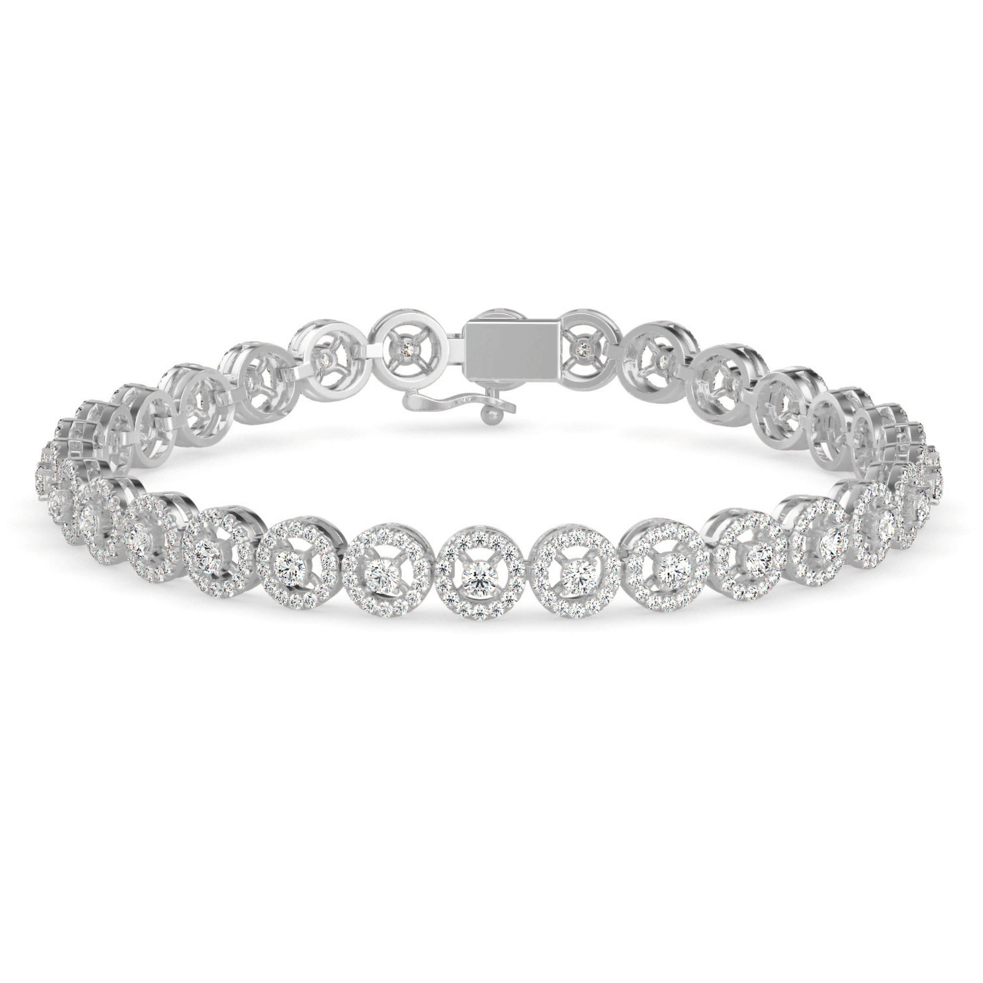 Buy Diamond Halo Bracelet For Women