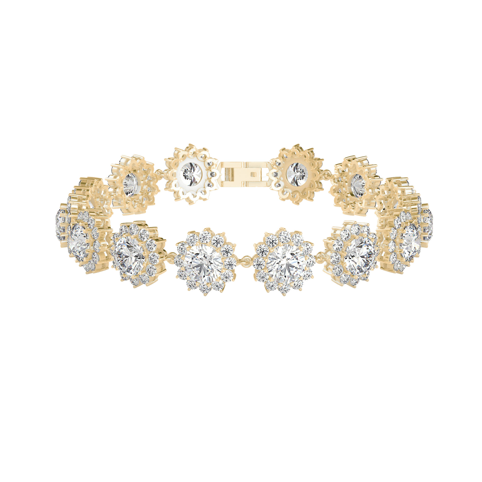 اشتري سوار هالو فلاور الماسي للنساء