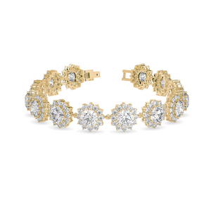 Buy Halo Flower Designer Diamond Bracelet For Women