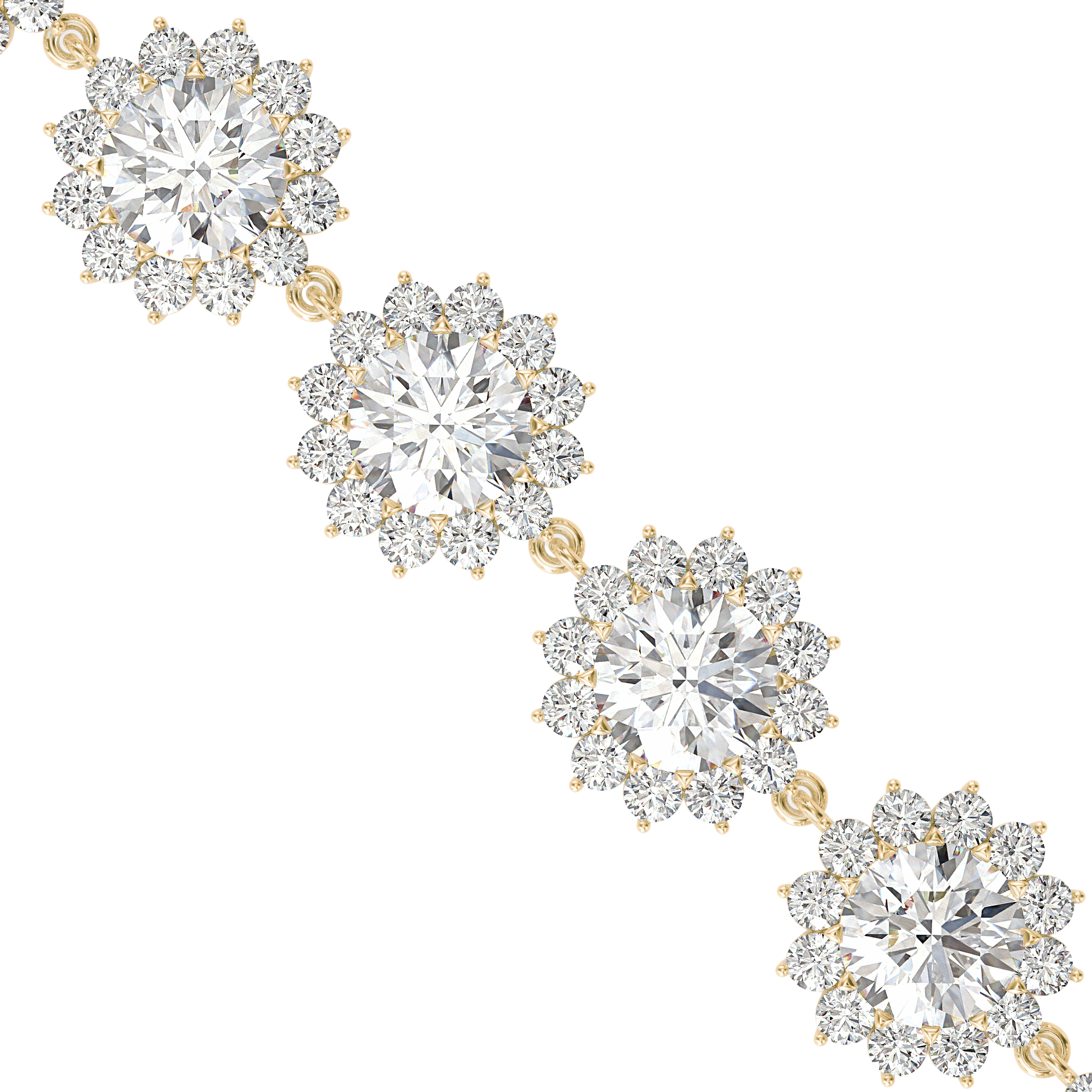 اشتري سوار هالو فلاور الماسي للنساء