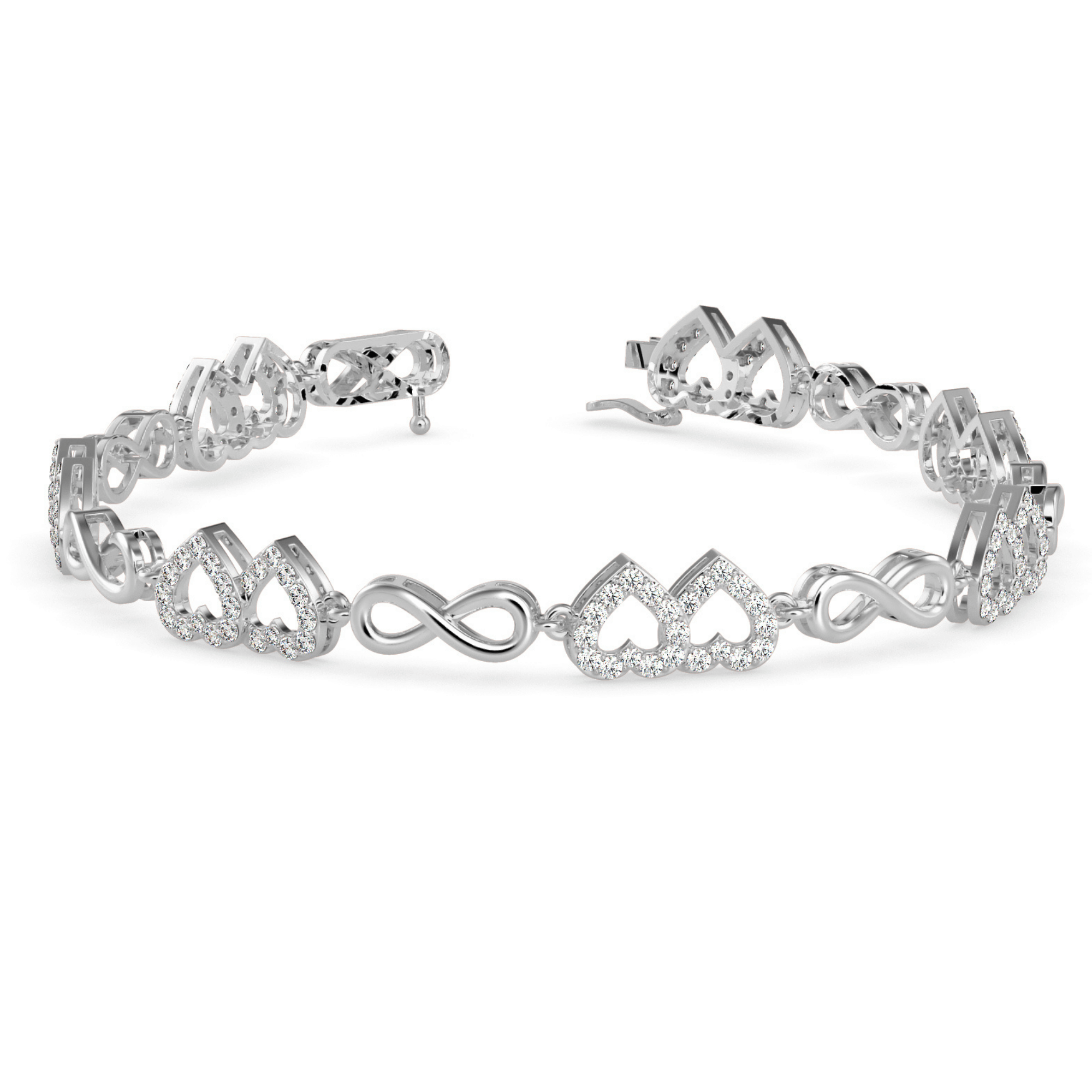 Buy Heart Diamond Bracelet For Women