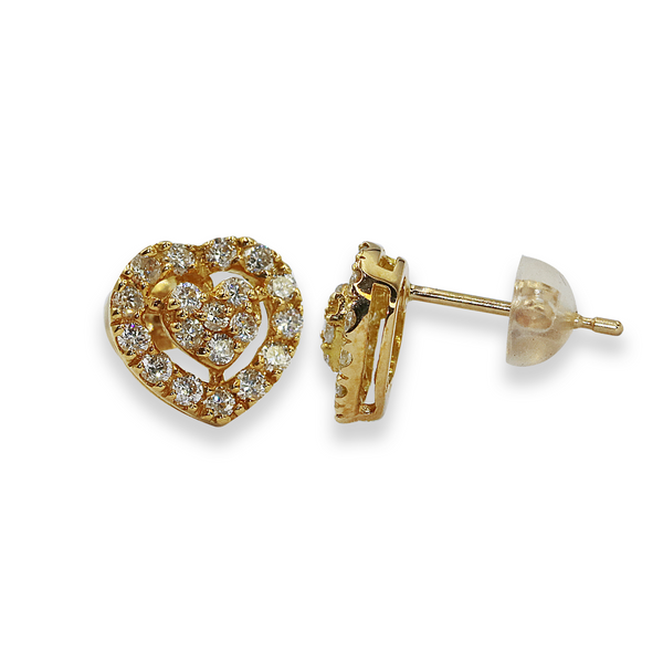 Buy Heart shape Diamond Earrings For Women