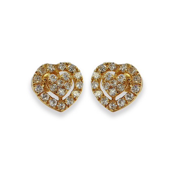 Buy Heart shape Diamond Earrings For Women