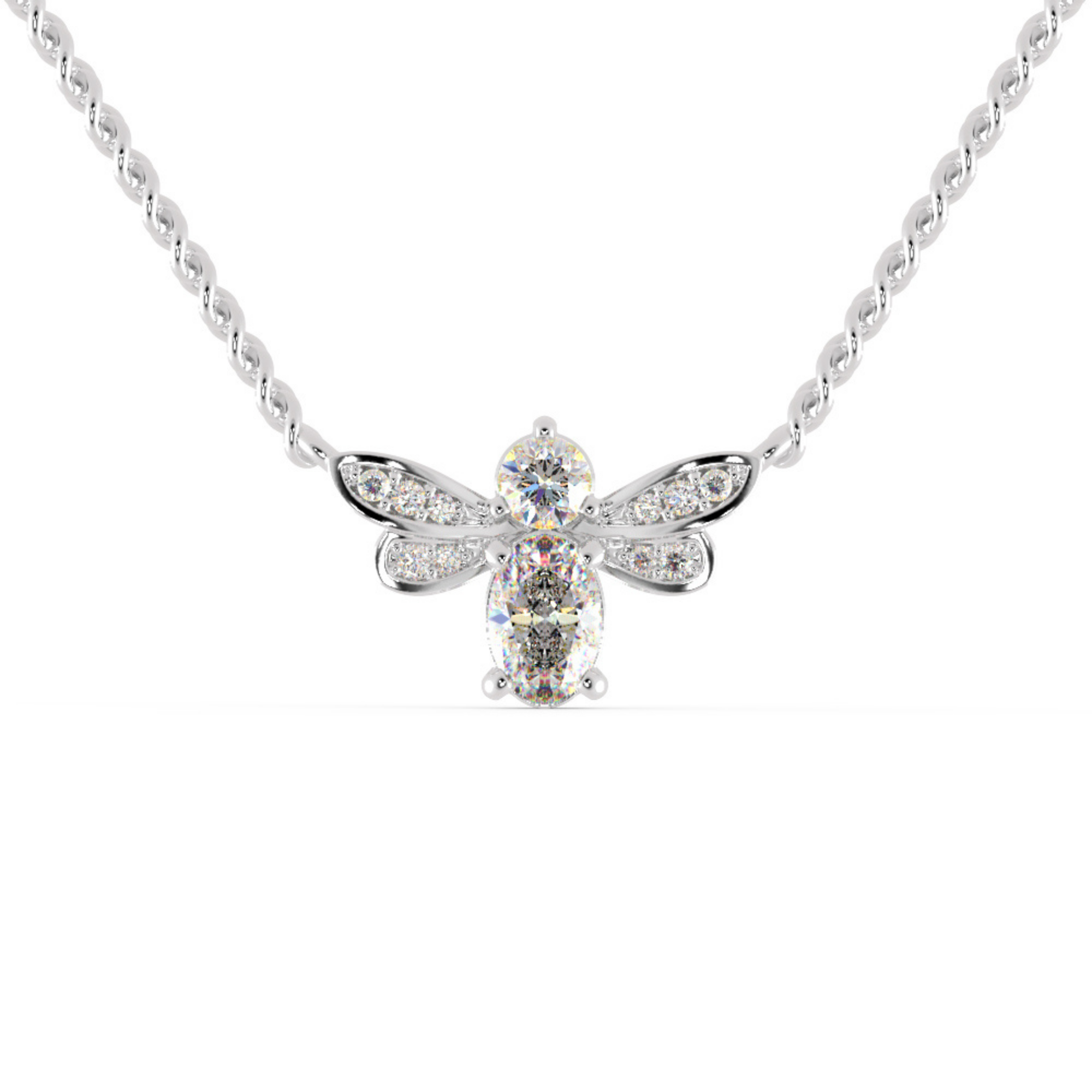 اشتري قلادة نحل العسل الماسية للنساء