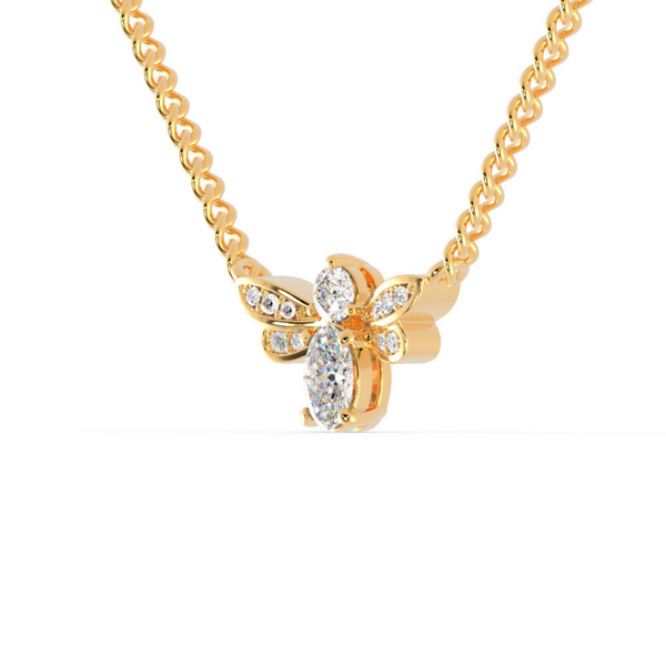 Diamond bee best sale pendant