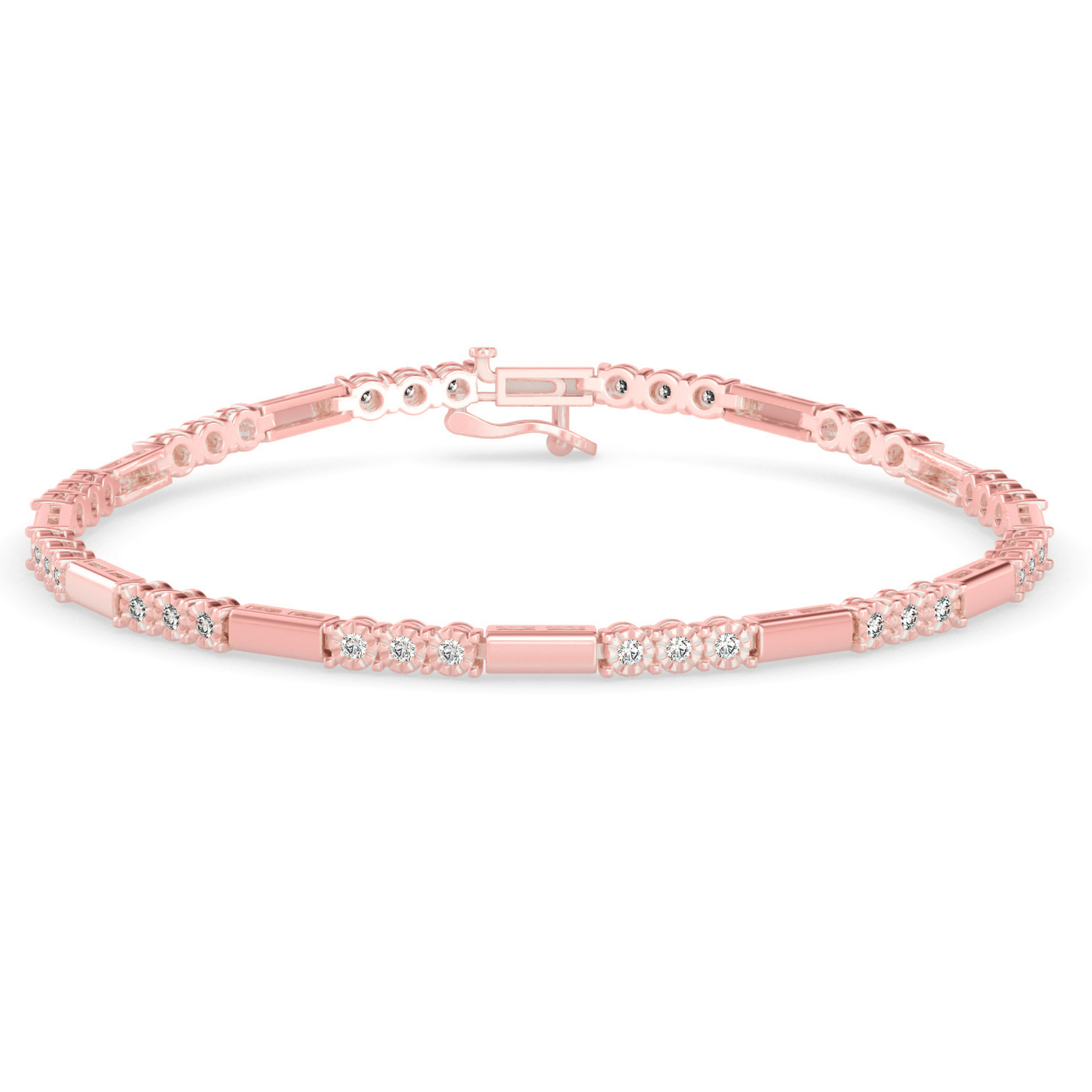 Buy Designer Illusion Setting Tennis Bracelet