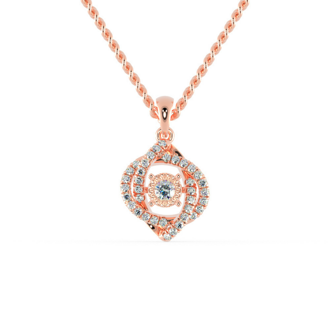 Buy Illusion Setting Diamond Necklace For Women