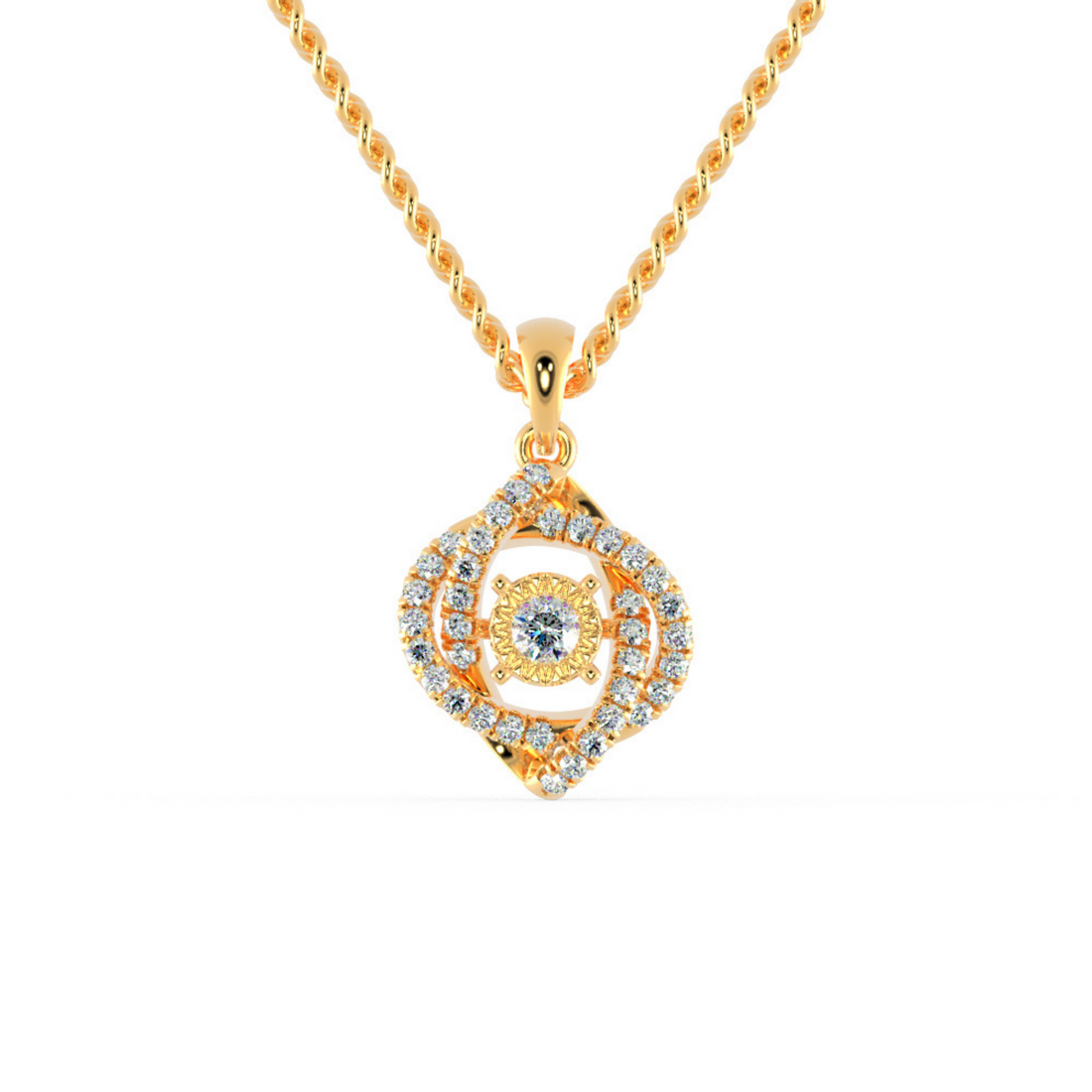 Buy Illusion Setting Diamond Necklace For Women