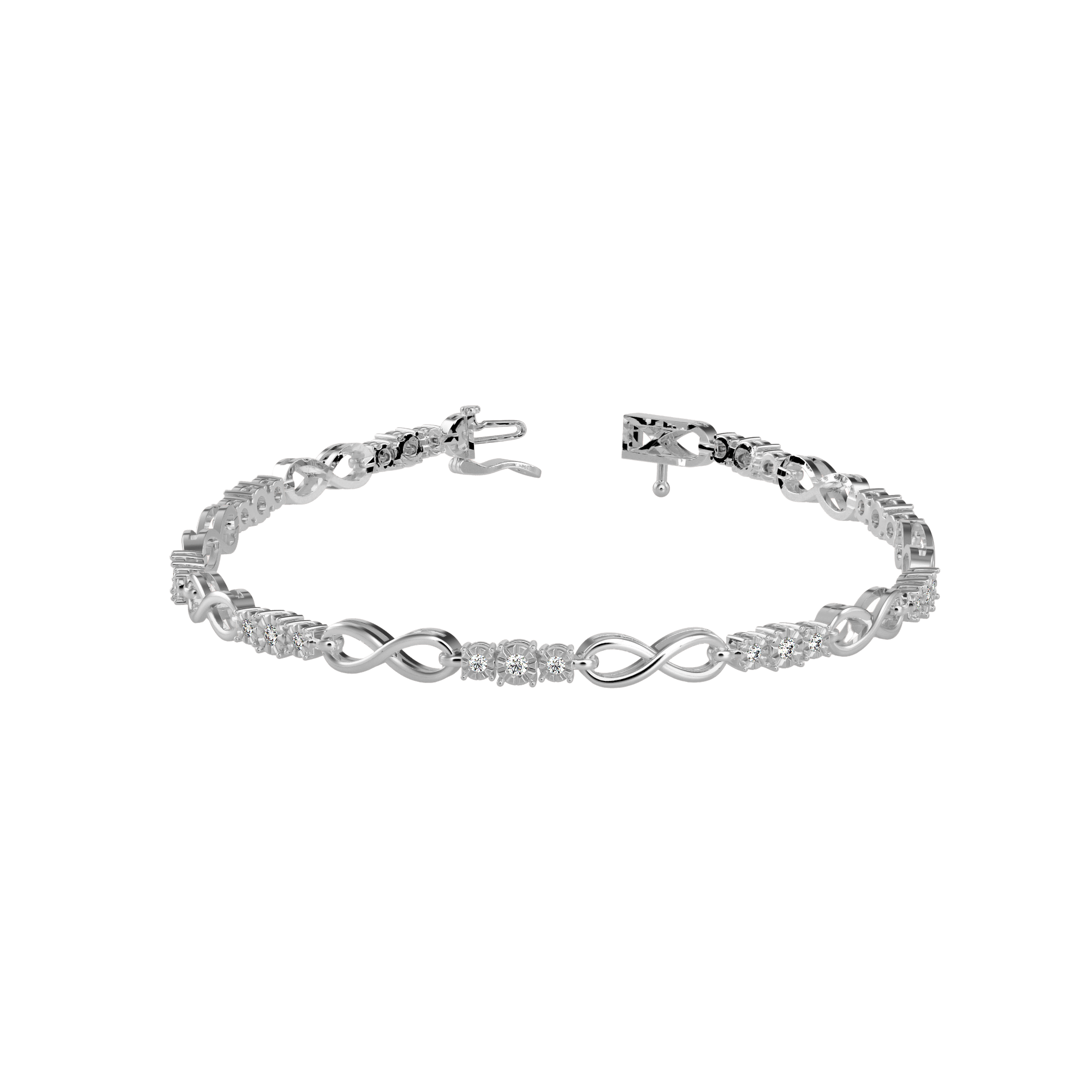 Buy Infinity Diamond Tennis Bracelet For Women