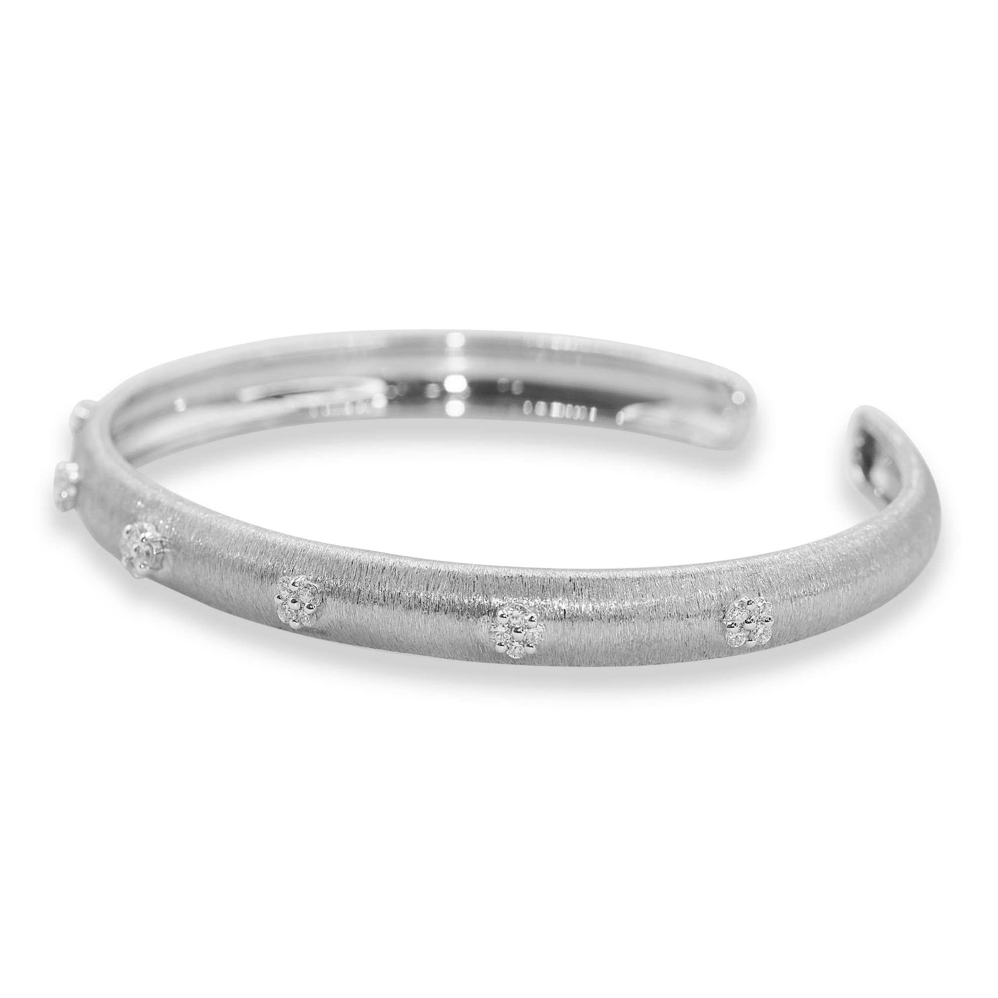 Macri Classica White Gold Bangle For Women
