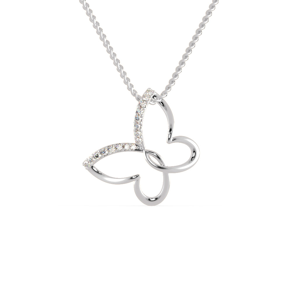 Butterfly Diamond Necklace | Eva-Gems