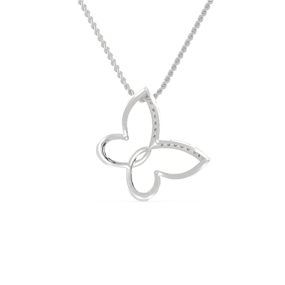 Butterfly Diamond Necklace | Eva-Gems
