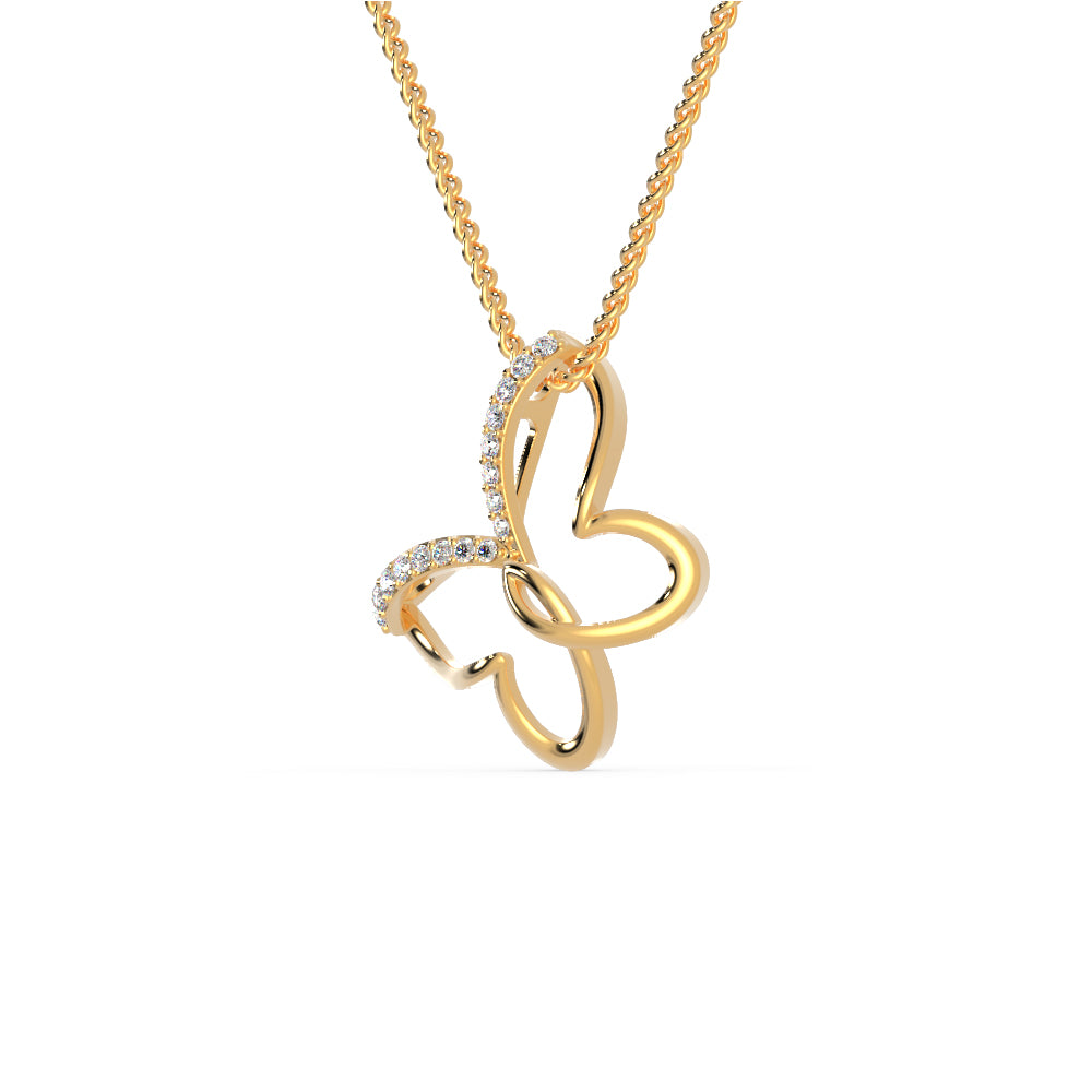 Butterfly Diamond Necklace | Eva-Gems