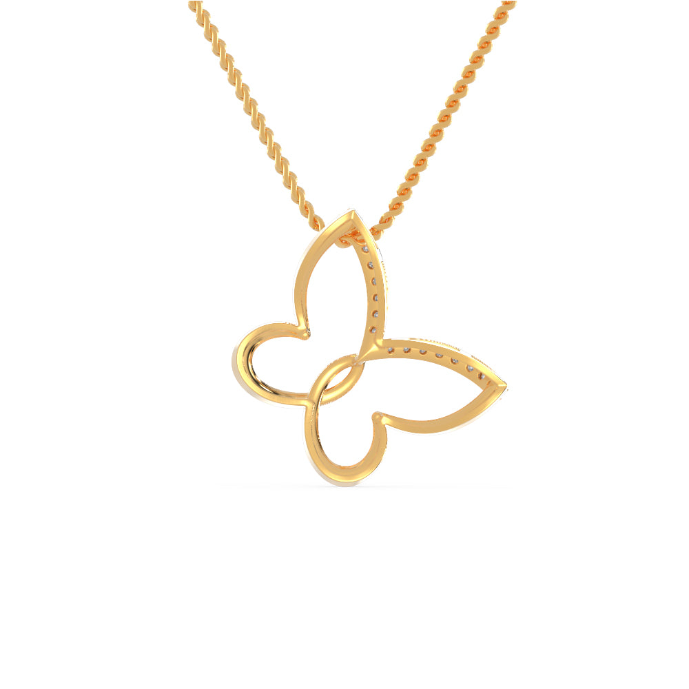 Butterfly Diamond Necklace | Eva-Gems