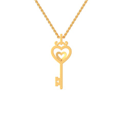 Buy Heart Key Diamond Necklace For Women