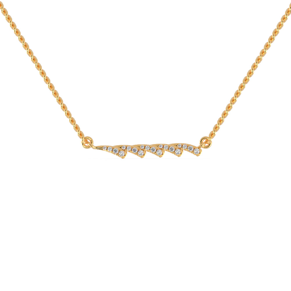 Luxury diamond necklace with a stunning cluster design, available at Dubai’s EVA GEMS.