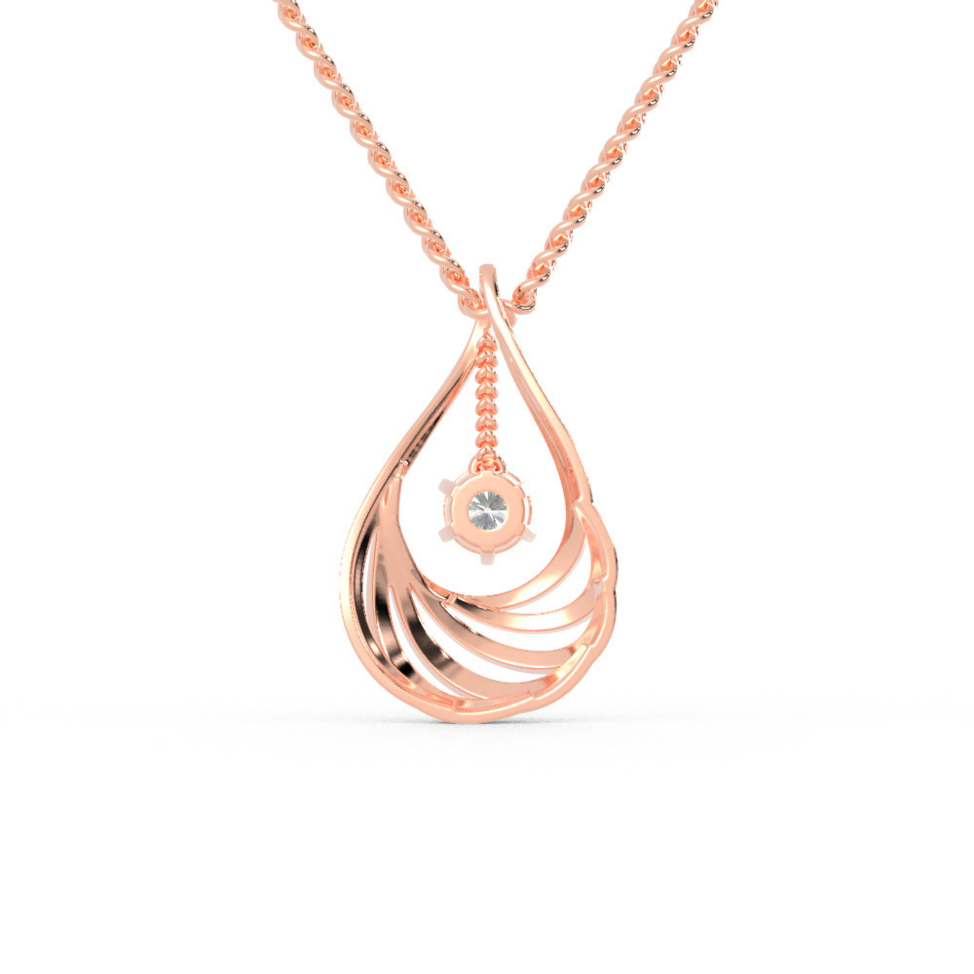 قلادة ألماس راقصة على شكل ساق