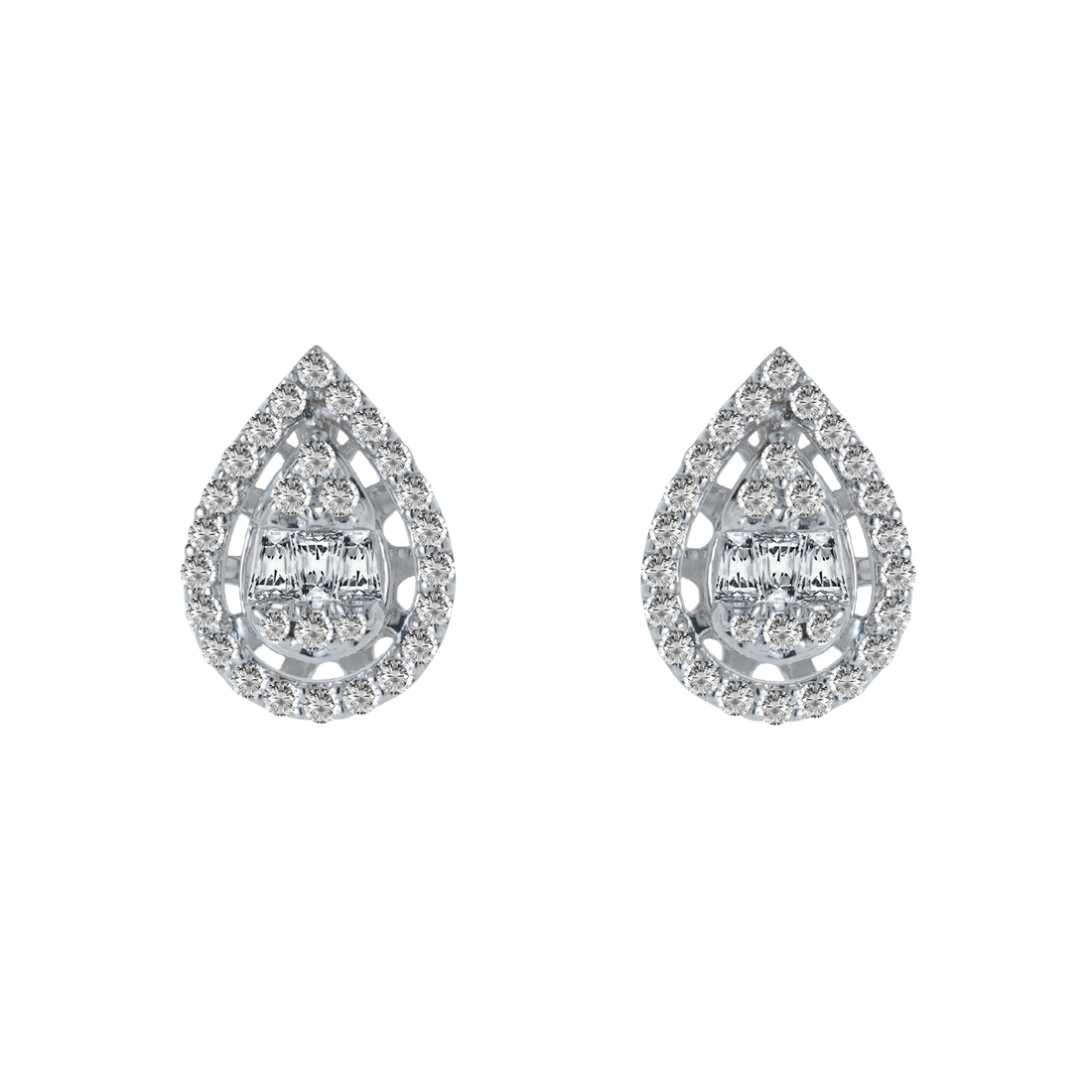 Pear shape Diamond Earrings For Women