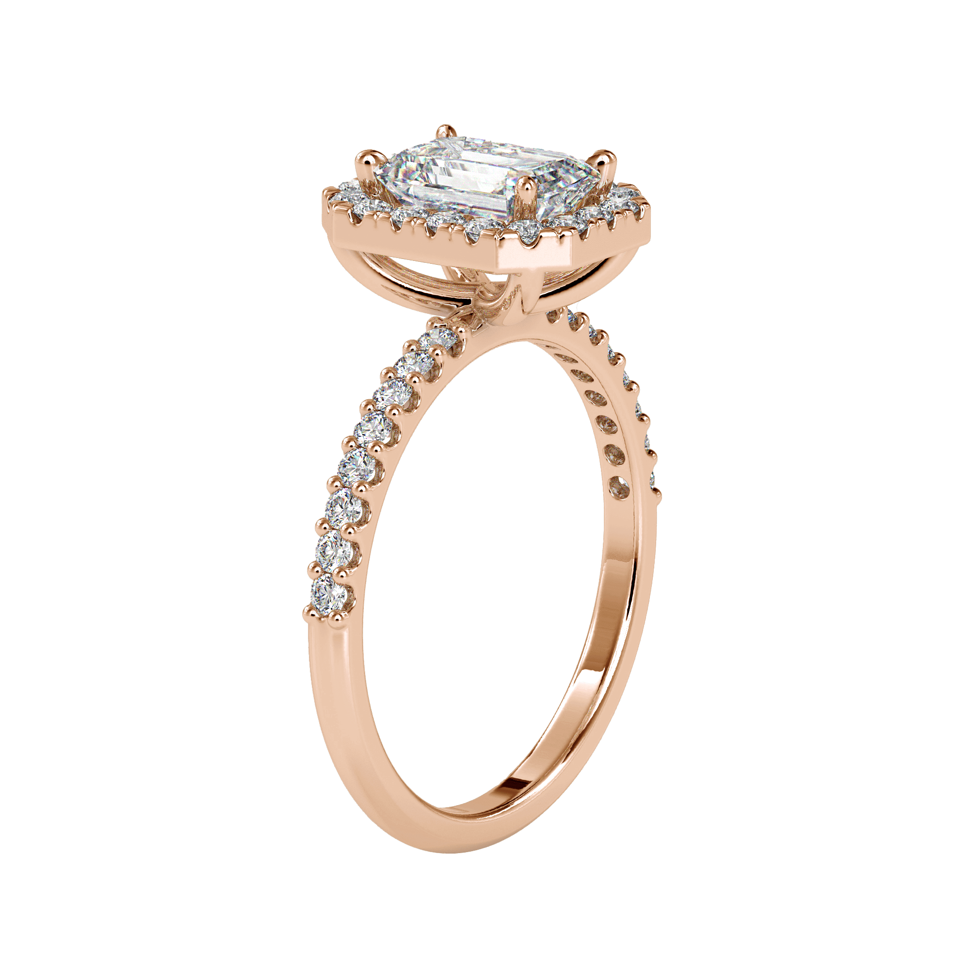 Buy Emerald Cut Engagement Ring For Women Ring Eva Gems 