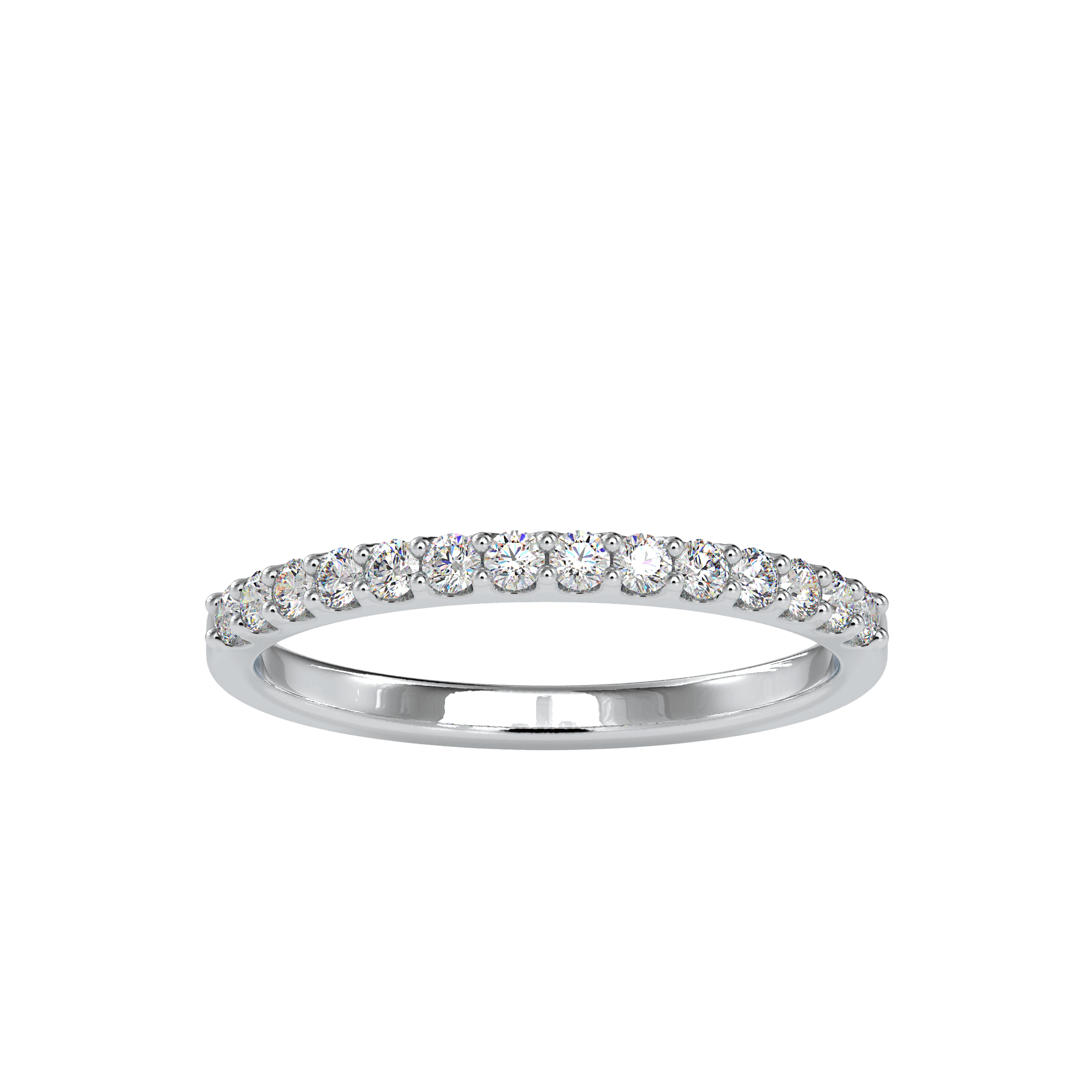 Buy Half Eternity Diamond Ring For Women Ring Eva Gems White Gold 3(14.0mm) 